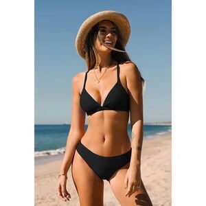 Boho Rhapsody Banded Bralette & Hipster Bikini Set‎